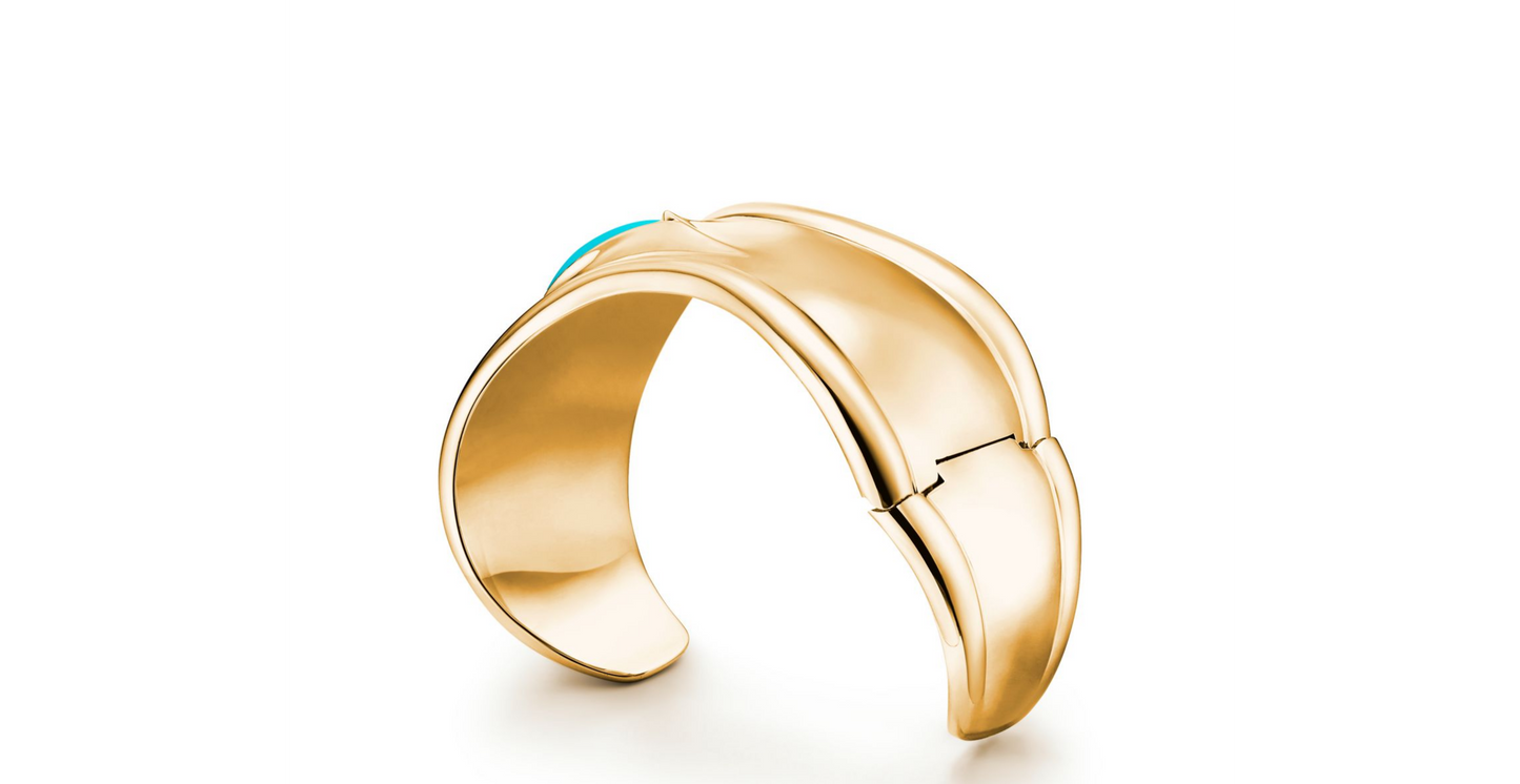 Étreinte d’Or – Bracelet Turquoise Impérial